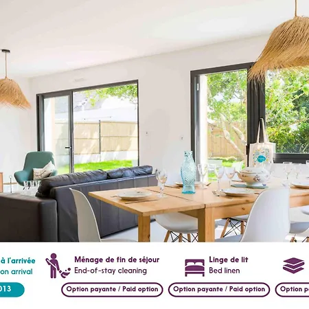 A 490m De La Plage, Maison Neuve Pour 8 Tregunc
